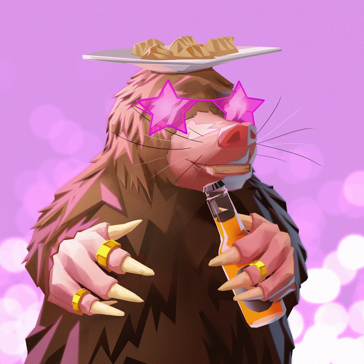 The moleionaires love the NFT community. Here is our honorary of <a href="/rebeccagund/">becca.sol (🥚,🥚)</a> which always brings great vibes to our Twitter feeds, even tho she did not open our DM 🥲

Our plan is to open a full blown online casino with live games after our mint. Profits will be used to burn 🔥