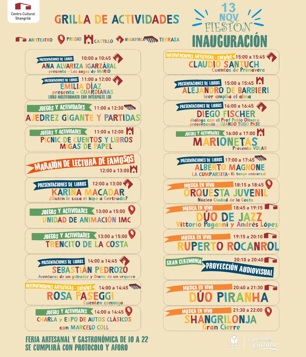 ComiShangrila's tweet photo. Ya sabes que vas a hacer mañana? 
NOSOTROS SIIIIII 🎉🎉🎉
Te esperamos para disfrutar TODO EL DÁ!!!
Propuestas para toda la familia, música, feria artesanal, feria gastronómica, charlas, intervenciones artísticas y mucho más!
Gran cierre con RUPERTO ROCANROL!! https://t.co/F5qgXX4Iax