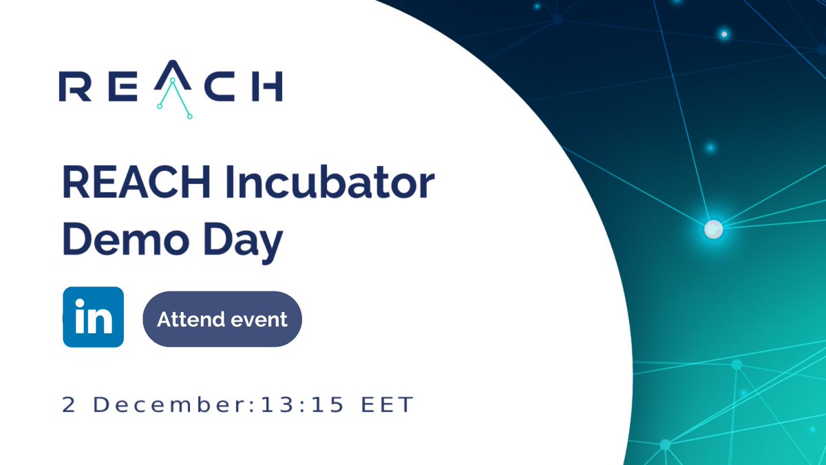 Reach Incubator (@reachincubator) on Twitter photo Join us for <a href="/ReachIncubator/">Reach Incubator</a> Demo Day on 🗓 2 December at ⏰ 13:15 EET to see our 5 most advanced data-driven startups pitch their solutions during <a href="/SlushHQ/">Slush</a>!
Save your spot for stream 👉 bit.ly/3CeYW1b
Check startup portfolios 👉 bit.ly/3n8w86g
#nodebyslush Join us for <a href="/ReachIncubator/">Reach Incubator</a> Demo Day on 🗓 2 December at ⏰ 13:15 EET to see our 5 most advanced data-driven startups pitch their solutions during <a href="/SlushHQ/">Slush</a>!
Save your spot for stream 👉 bit.ly/3CeYW1b
Check startup portfolios 👉 bit.ly/3n8w86g
#nodebyslush
