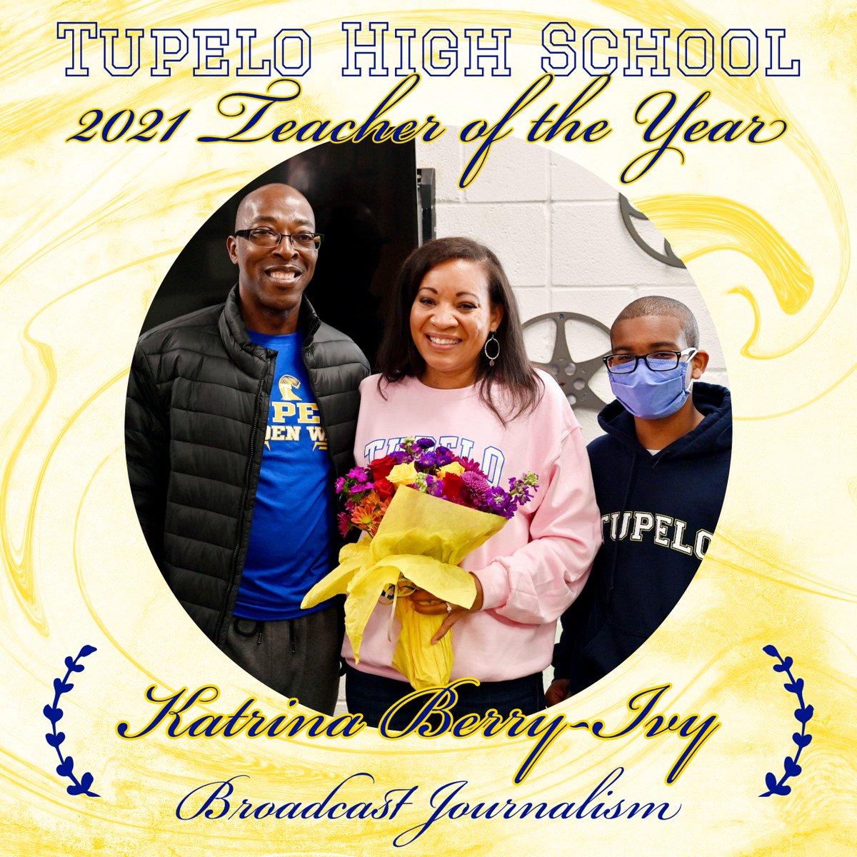 TupeloHigh's tweet image. Congratulations, Mrs. Berry-Ivy on this well-deserved honor! #GoWave #TPSD