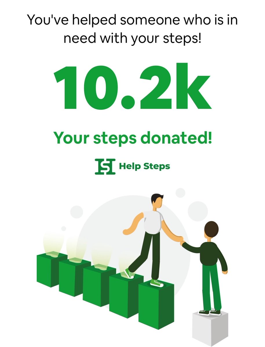 denizozteoman's tweet photo. The steps you took during the day turned into favor. Start using Help Steps to change lives of others. #stepsforfavor @helpstepsapp https://t.co/sJ0XebXOZc
