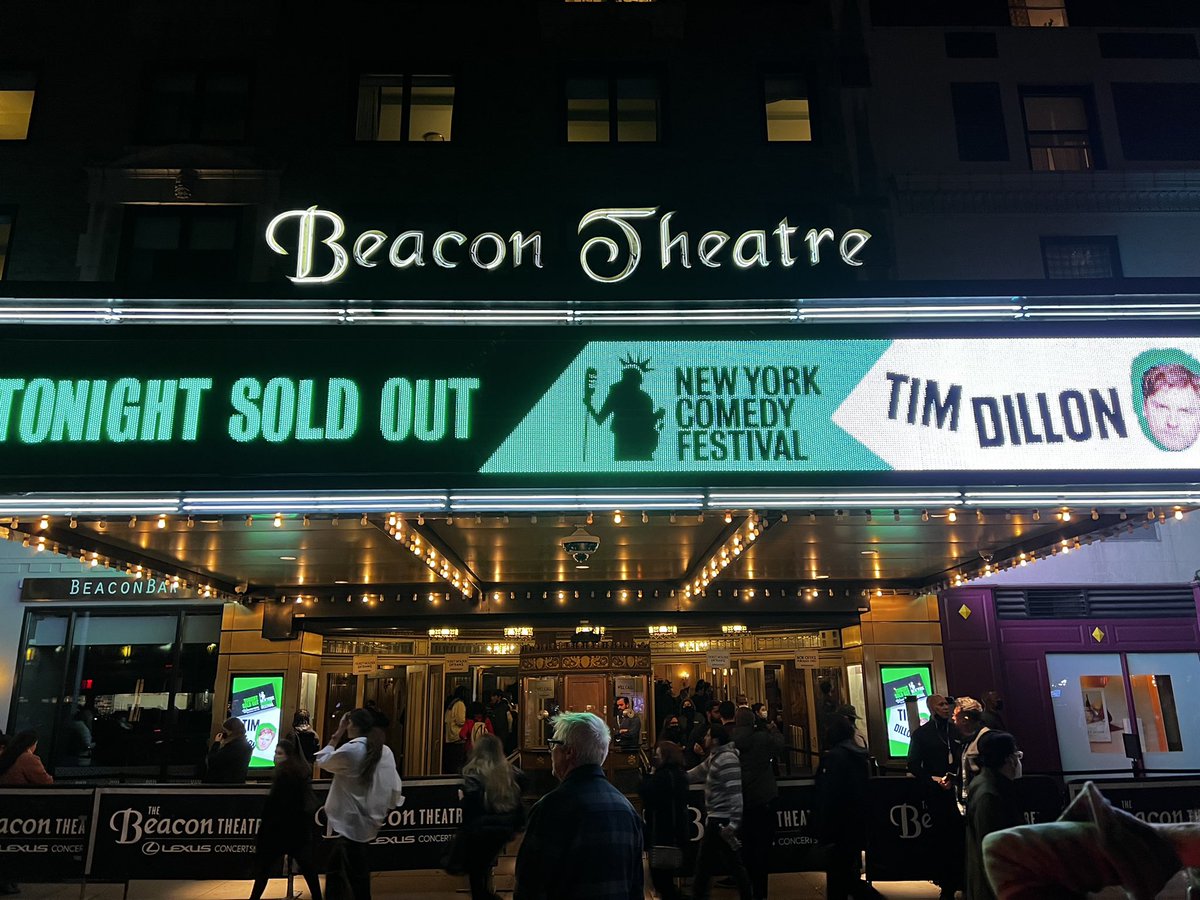 TimJDillon's tweet photo. Selling out the Beacon Theater was wild. Thanks to everyone who came out. https://t.co/QDR0IRLsU0