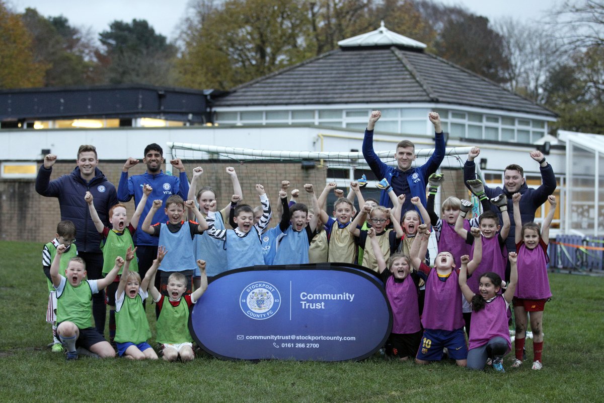 Our County Community Trust coaches Josh &amp; Joe were delighted to welcome <a href="/markkitch7/">Mark Kitching</a> &amp; <a href="/arjanraikhy20/">Arjan Raikhy</a> along to one of our partner schools, <a href="/TorkingtonPS/">Torkington P S</a>, this week, to support their School Coaching Programme!

Thank you, Mark and Arjan!

#StockportCounty #CountyCommunity