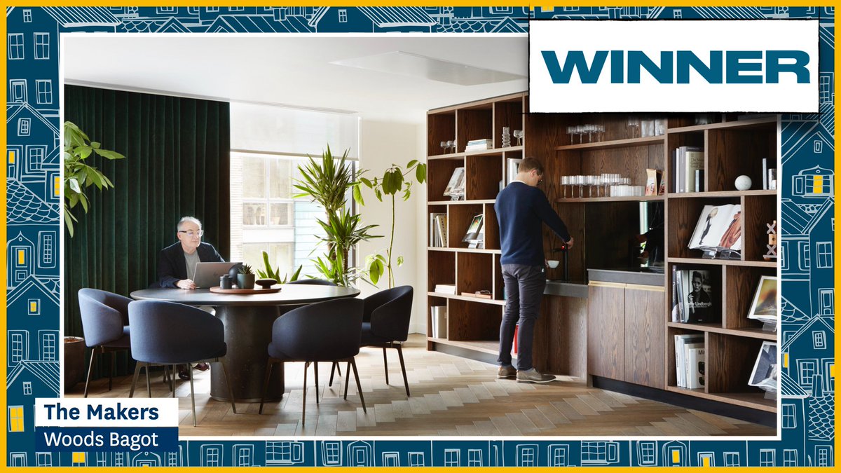 BritHomesAwards's tweet photo. Winning the award in the Best Interior Design: Development category is @woods_bagot for The Makers #BHA21 https://t.co/en1g9rpAOB