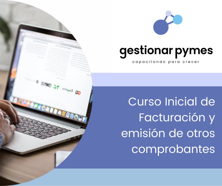 gestionarpymes's tweet photo. Este curso apunta a enseñarte los aspectos más importantes sobre la emisión de los comprobantes electrónicos.
Si te interesa, completá tus datos en el formulario en el siguiente link y te enviaremos la info: 
https://t.co/1kVM1AmbA5
¡Te lo recomiendo! https://t.co/137be87fBh