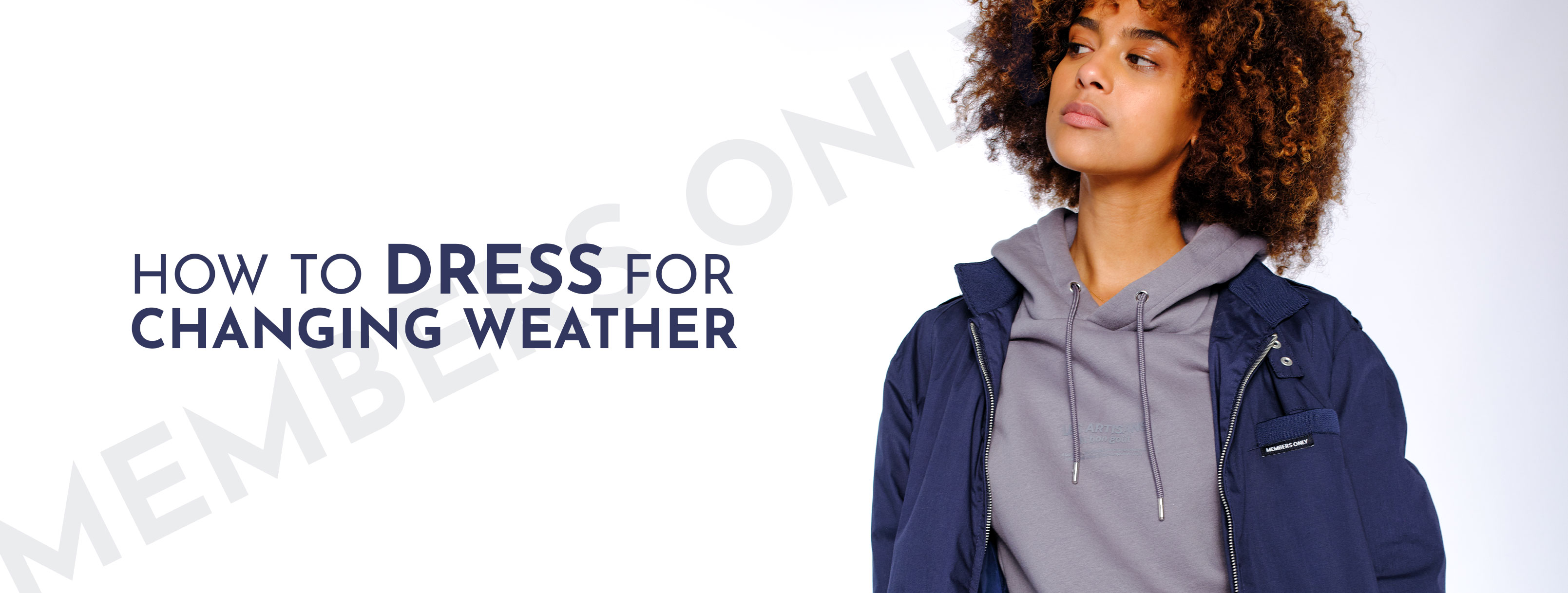 Members only shop jacket with hood
