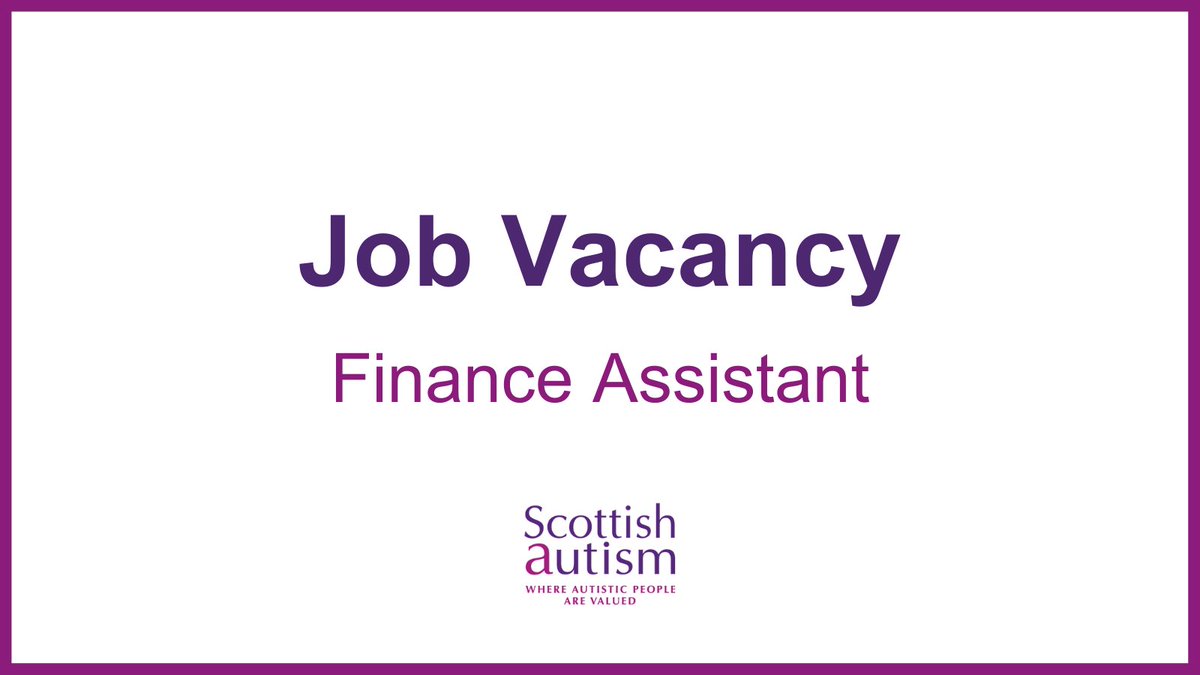 scottishautism's tweet photo. 📢Join our Finance and Corporate Affairs Team!

We're looking for a Finance Assistant to deliver an efficient, effective, responsive purchase ledger service to the business as well as support to Payroll, Sales Ledger and Banking &amp; Posting.

📲 Apply: https://t.co/MVeHte98ts https://t.co/vwSQFcWyAA
