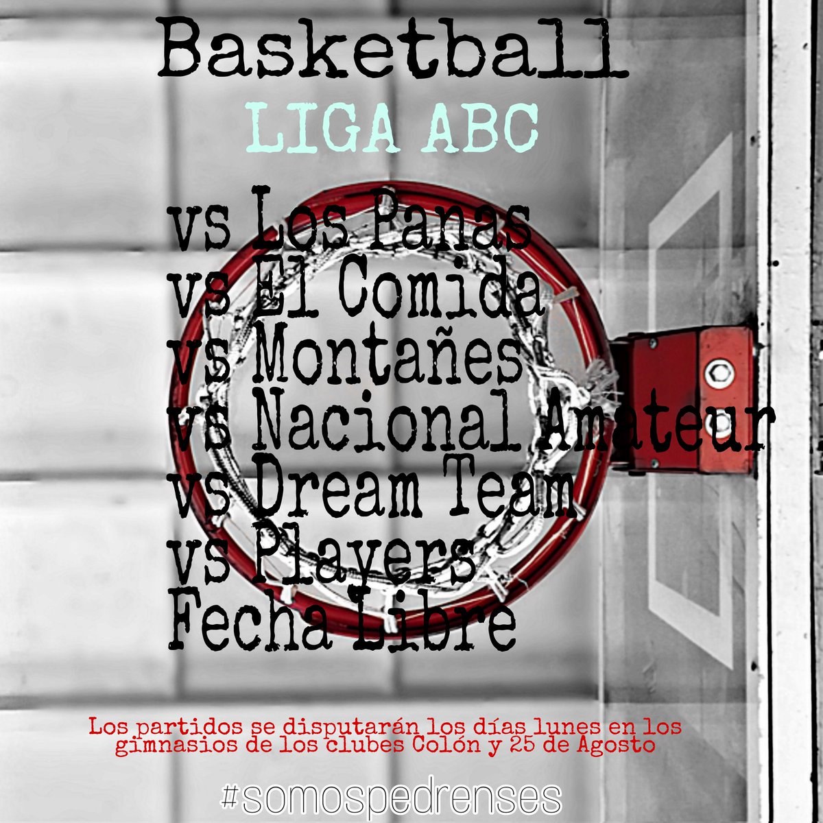 CPedrense's tweet photo. Seguimos creciendo!!
Sumamos una nueva disciplina y el próximo lunes comenzamos a competir en Basketball! Muchas gracias a todos los que hacen posible que se vayan cumpliendo los objetivos!! Vamos Pedrense!! https://t.co/Fvx9gu7InC