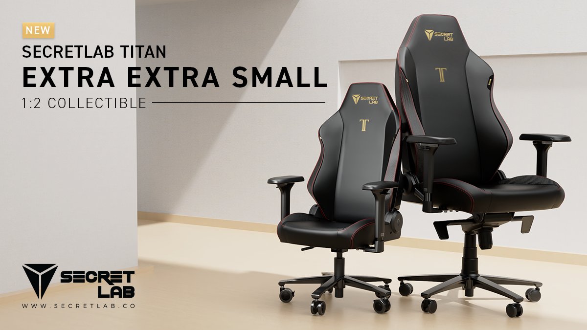 Secretlab On Twitter Meet The Secretlab Titan Extra Extra Small Xxs Our First Ever Collectible Made Specially For Our Community Https T Co Wm2lssd2fl Titanxxs Smallchairbigmoments Https T Co Wavahut9jl Twitter Secretlab On Twitter Meet The Secretlab Titan Extra Extra Small Xxs Our First Ever Collectible Made Specially For Our Community Https T Co Wm2lssd2fl Titanxxs Smallchairbigmoments Https T Co Wavahut9jl Twitter