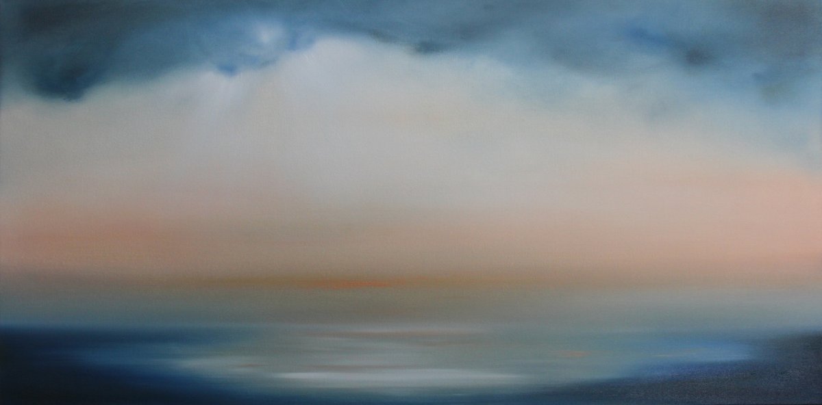 Sold this morning: Beyond the Ocean | 1m x 50cm | oil on canvas | £875. Congratulations to artist Jonathan Speed and its happy new owner. <a href="/Aon_UK/">Aon UK</a> <a href="/LloydsofLondon/">Lloyd's</a>