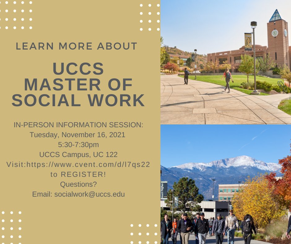 UCCSSocialWork's tweet photo. Please join us next week! If you have any questions, reach out to us via our social media pages or through socialwork@uccs.edu https://t.co/T4NhSH915W