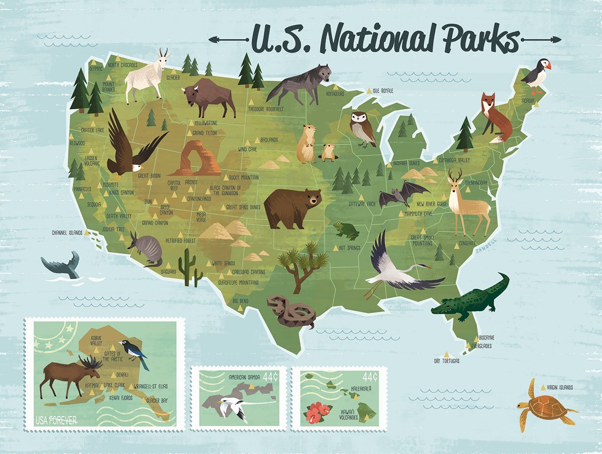 MaddieSketch's tweet photo. I reopened my Etsy recently with the National Parks print I made for my daughter’s nursery. It now has all 63 parks and is a great hanging size at 18x24”. 

https://t.co/YhUr6WcVC3 https://t.co/WBg2ue9du5