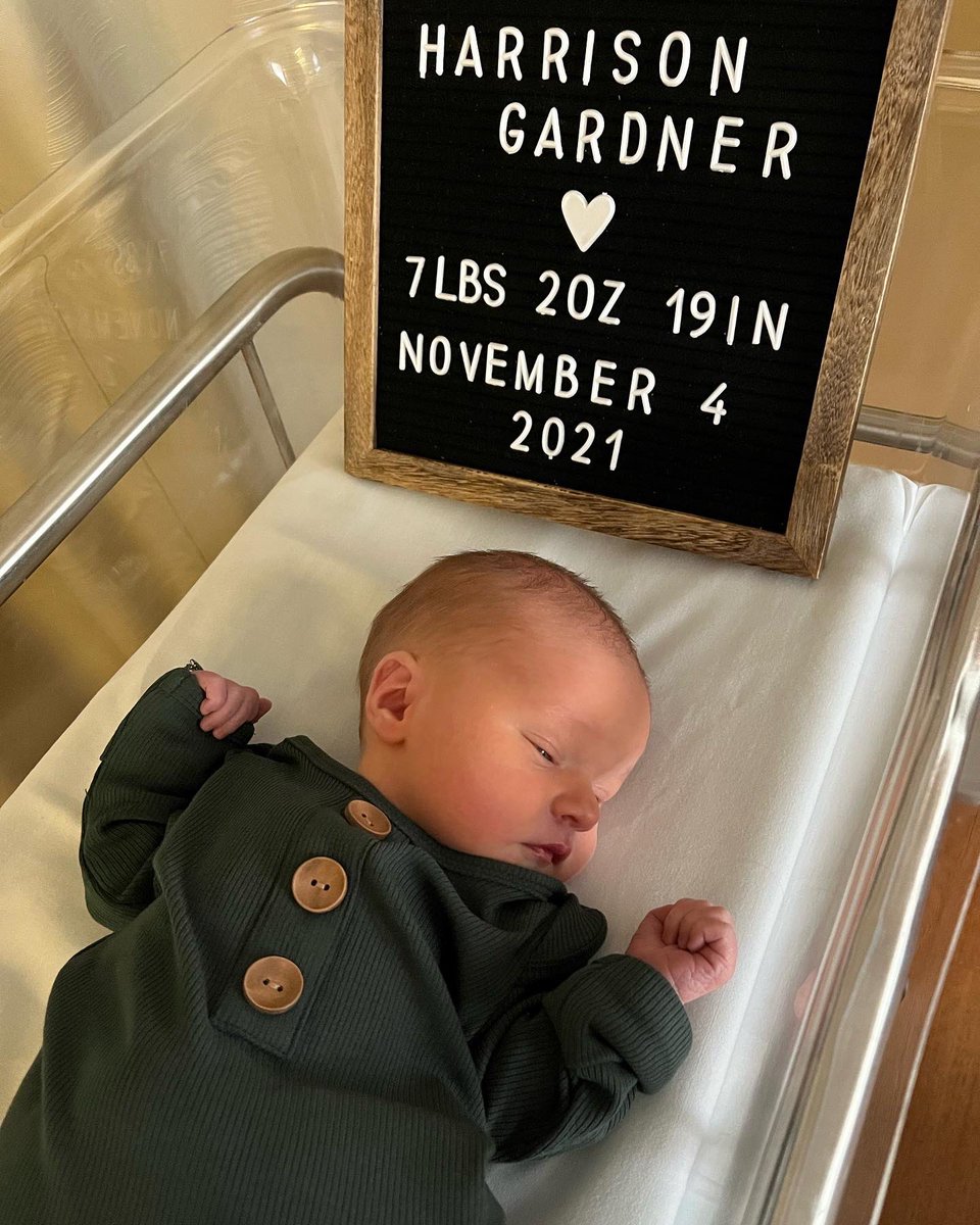 KendraLang4d's tweet photo. Harrison Gardner Langford joined the family at 9:13pm on 11/4! One whole week loving on this little guy💙 https://t.co/0rm1jWwM5L