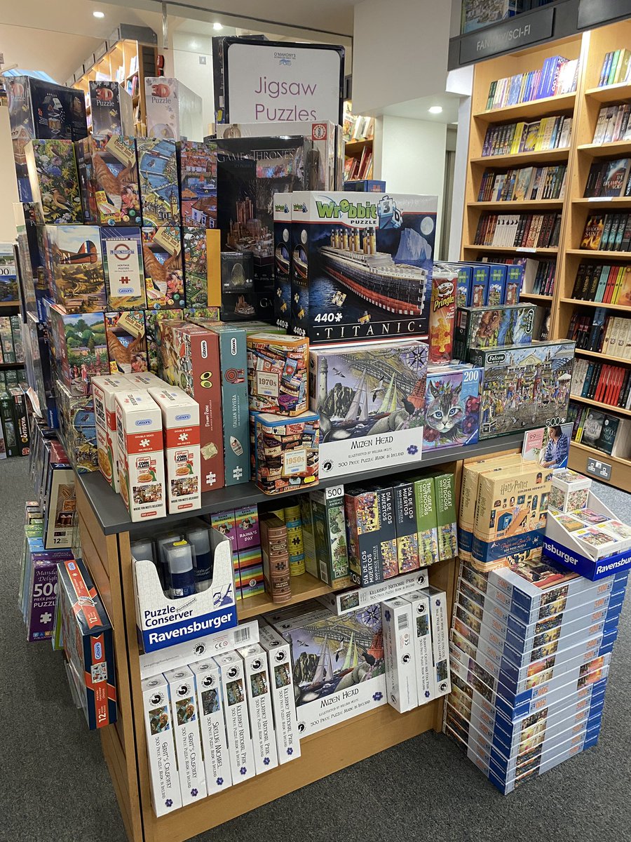 OMahonysBooks's tweet photo. Jigsaws have started arriving by the pallet load!
See a selection of puzzles ranging from 200 pieces right up to 5000 pieces!
#Booksellers #PuzzleFun #XmasInOMahonys🎄 #Christmas2021 #XmasGiftIdeas #Limerick #Ireland #XmasInLimerick https://t.co/xB0SLOxoD0