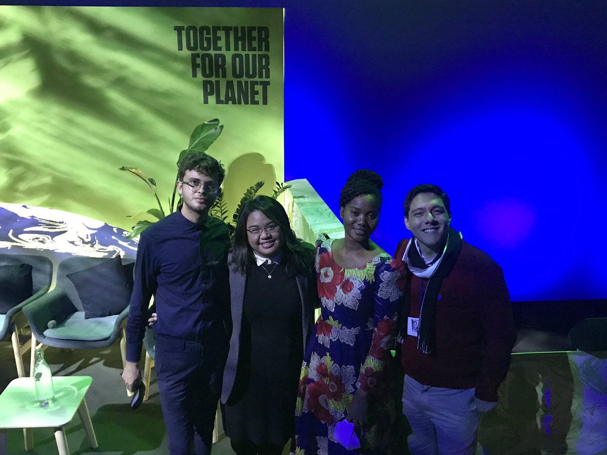 Our panelists ready to go ahead of the global premier of YMCA’s ‘Creating Youth-Led Solutions’ documentary 👏 <a href="/YMCAScot/">YMCA Scotland</a> 

<a href="/YlliAlija/">Ylli Alija</a> <a href="/_dianalopera/">diana</a> <a href="/rodripuntriano/">Rodrigo Puntriano</a> &amp; Rebecca Nkunde 

#YMCACOP26 

🔴 livestream: youtu.be/Pl3om2fbaVk