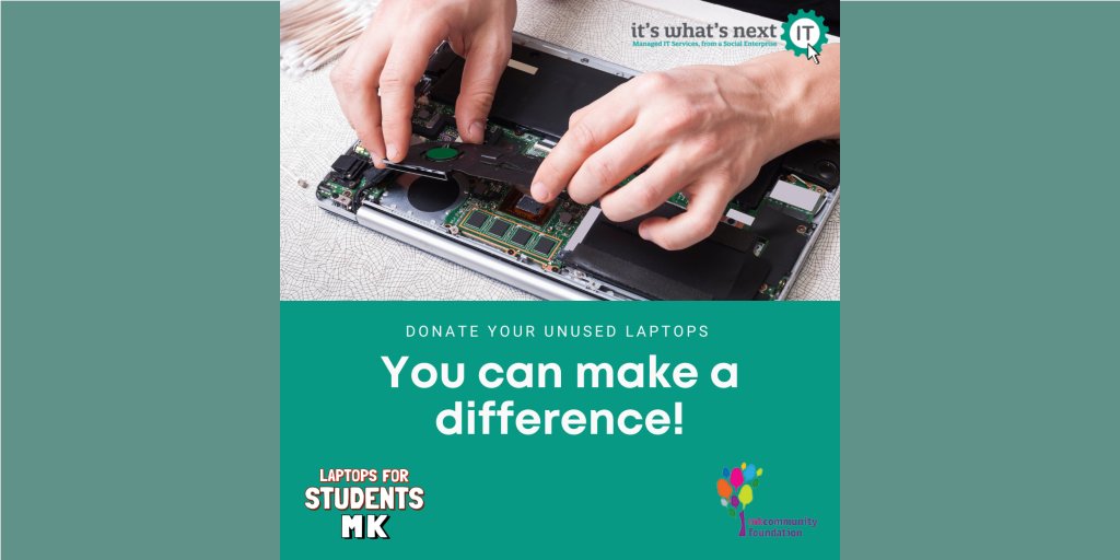 mbrit's tweet photo. You can really make a difference! If you have old and unused IT equipment, please get in touch. https://t.co/NF4JfQS1IN Laptops For Students MK is delivered in partnership with MK Community Foundation 🎉🎉🎉 @MKComFoundation #Laptopsforstudentsmk https://t.co/QxXK6P79Gh