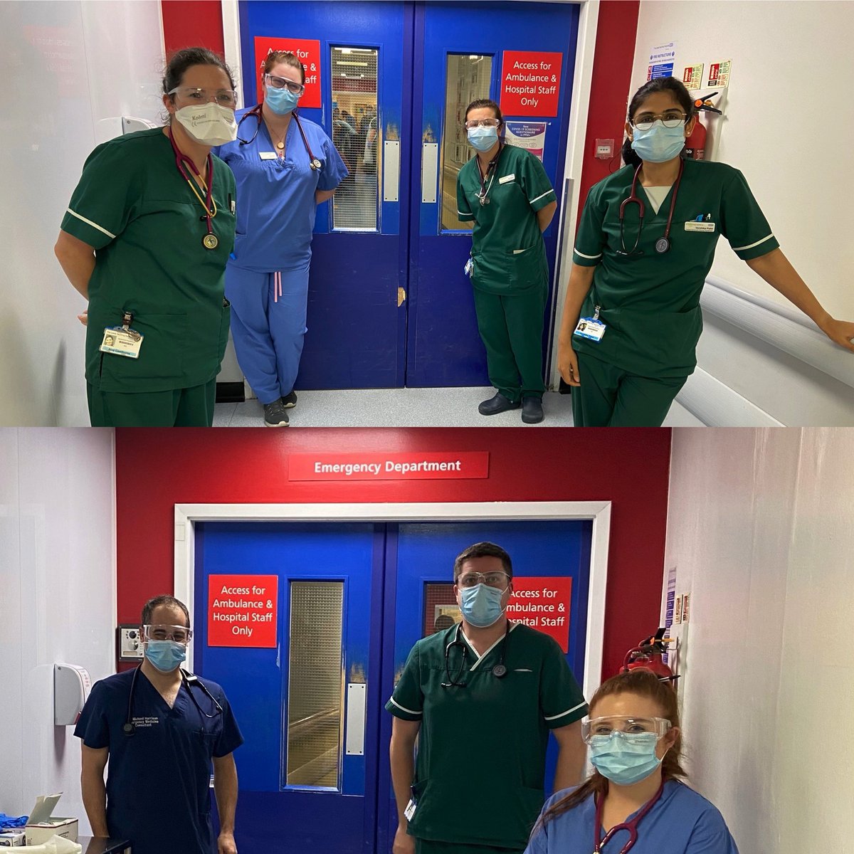 Happy Advanced Practice Week from our ED to yours. It’s tough at times but what a team we have with great consultant and MDT support. Proud to be part of the team. #AdvPracWeek21 #ECACPday