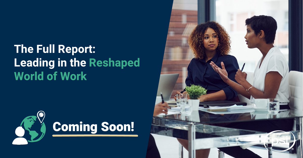 What does the future of leadership look like? We'll answer that question (and more!) next week when we share the report outlining the findings of our global study on #Leadership in today's #ReshapedWorldofWork!

#FutureOfWork #NewEraOfWork #LeadershipFriday #LeadershipDevelopment