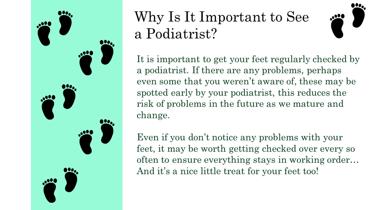 thefootlady0's tweet photo. You may have heard the term "podiatrist" but not quite know what we do. Here are a few reasons why you might want to book an appointment with #thefootlady your local independent #podiatrist clinic in #EastGrinstead 👣 https://t.co/qOFpDp3A5C
