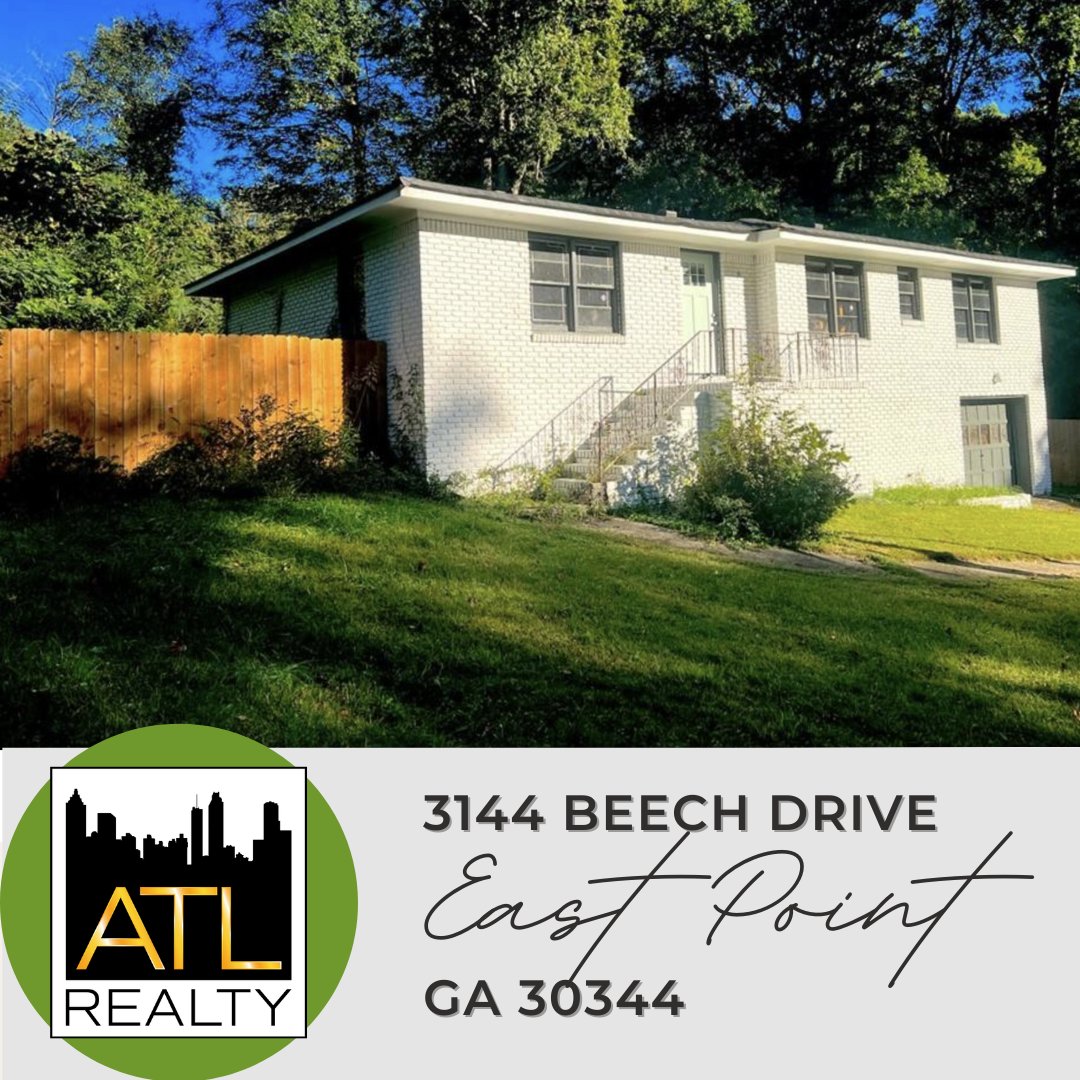 AtlRealtyDotCom's tweet photo. 🍁3144 Beech Drive is a home remodeler’s dream. Inside, you'll discover a blank canvas with an open-concept layout and three bedrooms. You are only limited by your imagination. 

#PriceAndLocation: https://t.co/ACBsg7ylnh 

#ATLrealty #EastPointGA #Atlanta #AtlantaHomes #ATLhomes https://t.co/SN1KTfzr2P