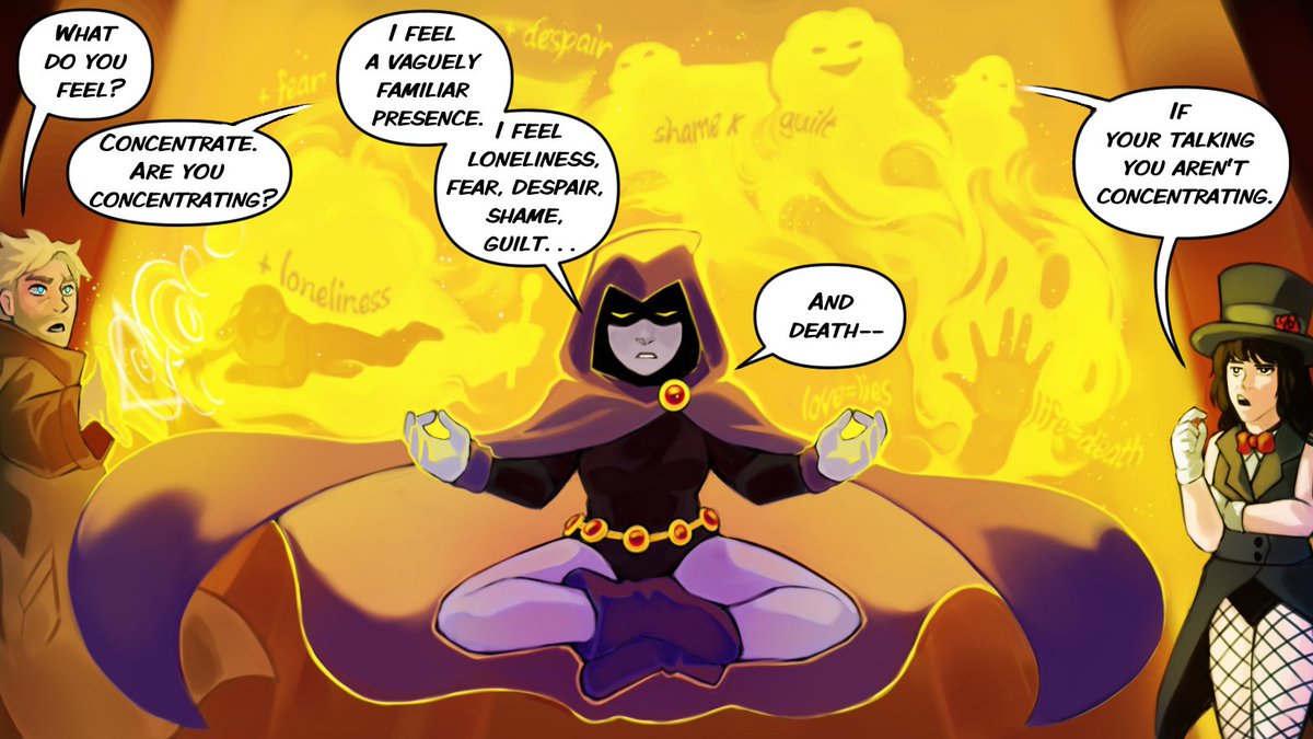 teentitansBY's tweet photo. Raven trains with the Justice League in our newest Teen Titans: Broken Youth mini chapter! Check it out in the link below: https://t.co/7qYXEFaI06

#TeenTitans #JusticeLeague https://t.co/XY7G35onlR