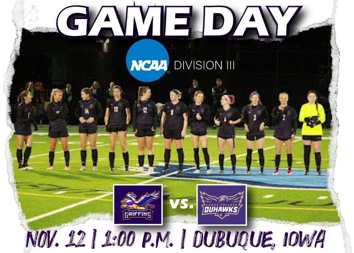 FBUGriffins's tweet photo. GAME DAY! @fbuwsoccer takes on host @LorasAthletics in the First Round of the NCAA Tournament! #FBUGriffins #SoarHigher @FontbonneU 

⏰1 p.m.
📍Dubuque, Iowa
📺https://t.co/e0oHADRbBH
📊https://t.co/T1Xz0UAQeB https://t.co/2hIF6fP64H