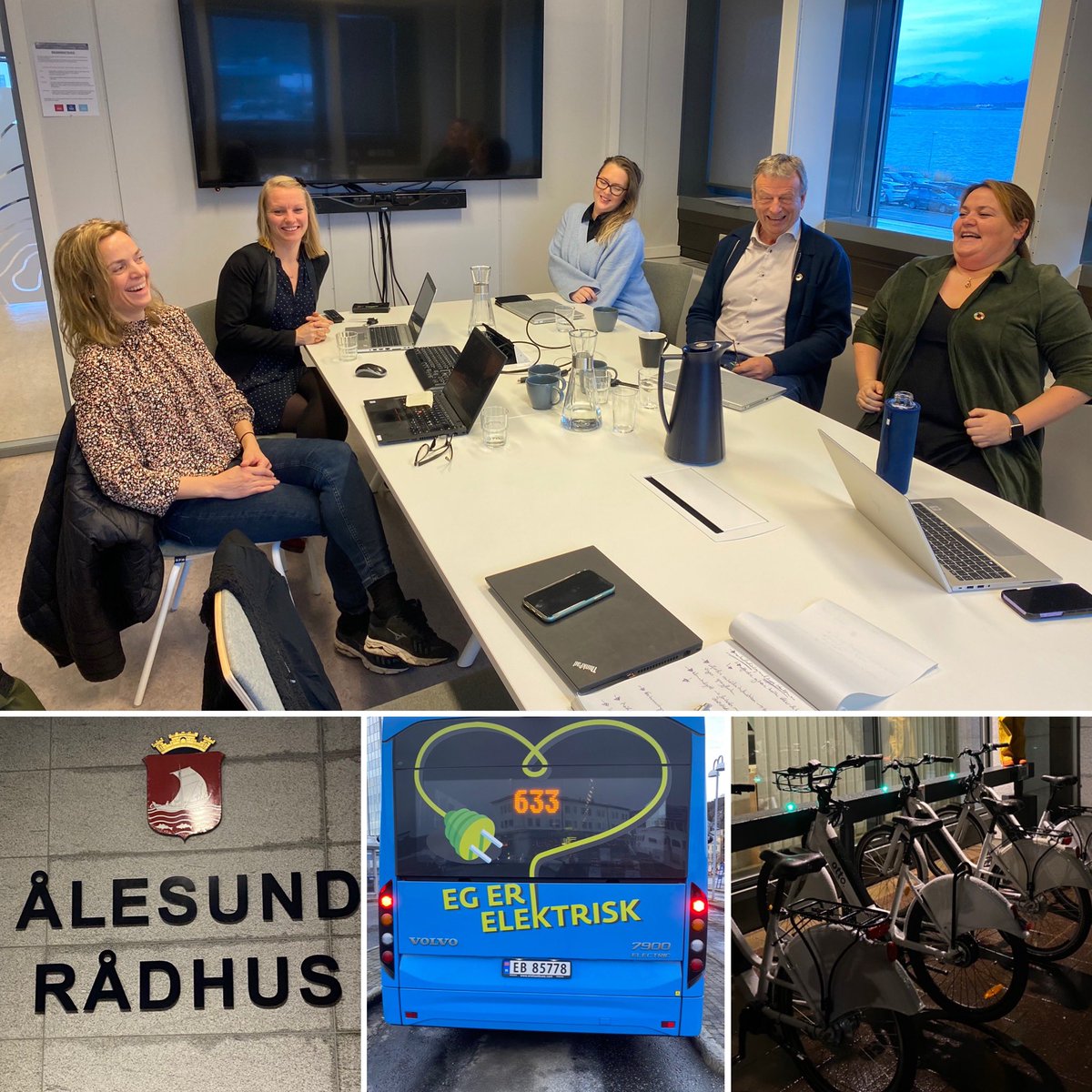 God stemning når DFØ møter Ålesund kommunes anskaffelsesmiljø for å diskutere #bærekraftige anskaffelser innenfor #mobilitet #bygg og andre kategorier. Ålesund gjør allerede mye spennende og vi ser frem til samarbeide i 2022 👍