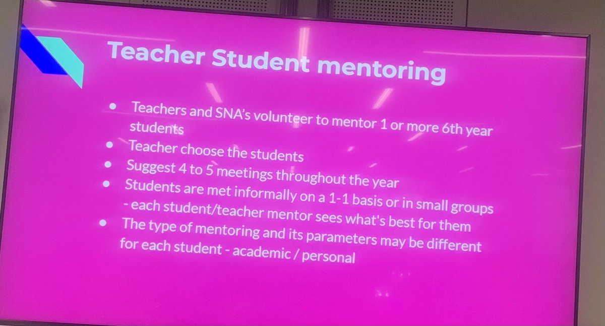 nobrienCB's tweet photo. Some great advice for schools today on Student Mentoring During our Active Planning Day in Trinity. #schoolofdistinction #TangentExperience @AccessTCD @Access21Europe @TCDTangent @trinityaccess https://t.co/ti16JDjcn8