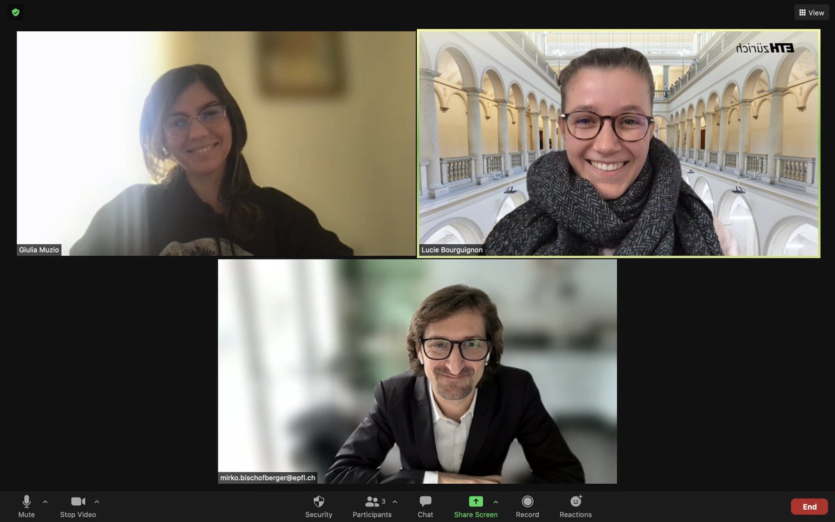 WeComSci's tweet photo. @lb_mpp and @Giulia_Muzio enjoyed a great first mentoring session with @MirkoBischBerg ! https://t.co/6ZhCXYKNek