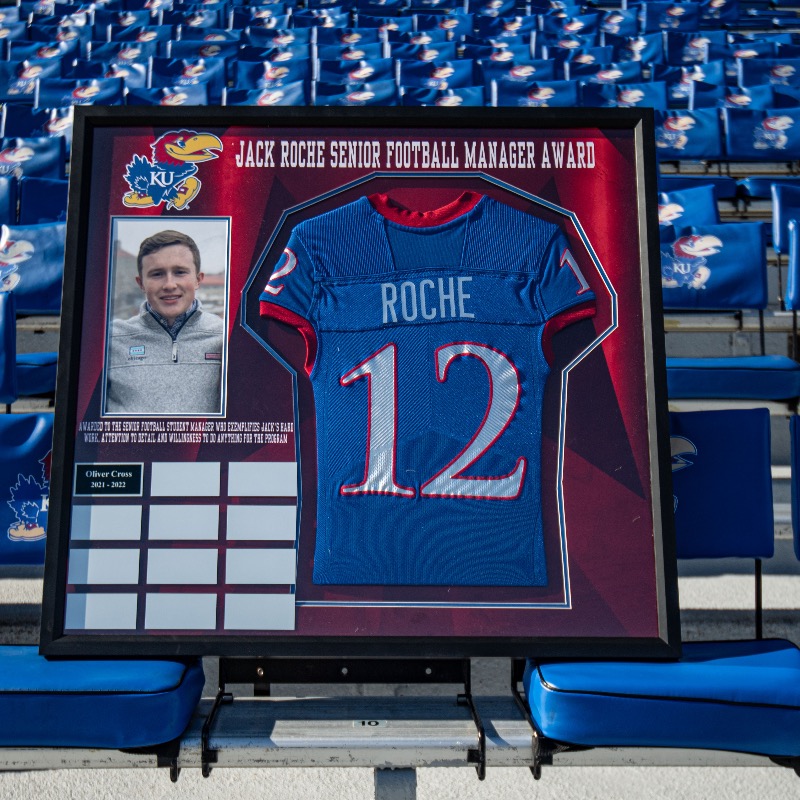 KU_Football's tweet photo. “He was a young man that was incredibly amiable and affable and just really endeared himself to the rest of the group. We always preach about being a great wingman to your coworkers here, and Jack was the epitome of that.”

Read more about Jack's legacy ↓