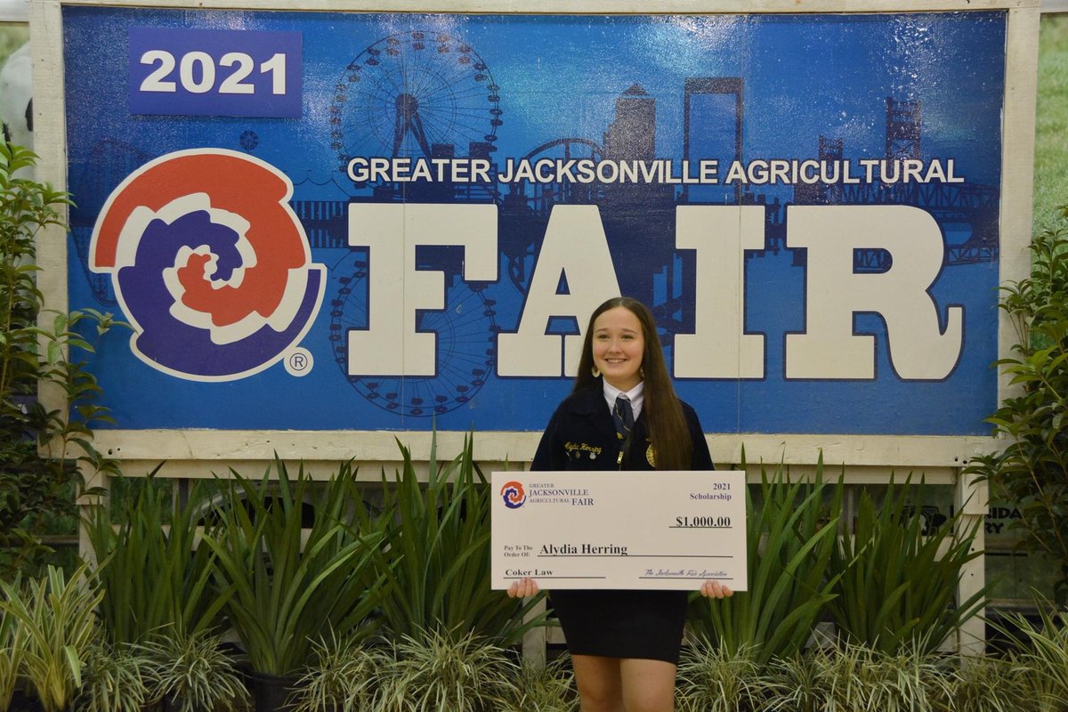 ClayCTE's tweet photo. Congratulations to current and former @oneclayschools Students for earning 7 of the 11 @jaxfair scholarships 
@MHS_HorsePower - Bryce Adams, Emily Stewart, Morgan Young 
@KHHSIndians - Tyler Shaw, Blake Kendrick 
@OakleafHigh - Alydia Herring
@RHS_PantherRoar - Alexandria Crotts https://t.co/vWG6tRhcdD
