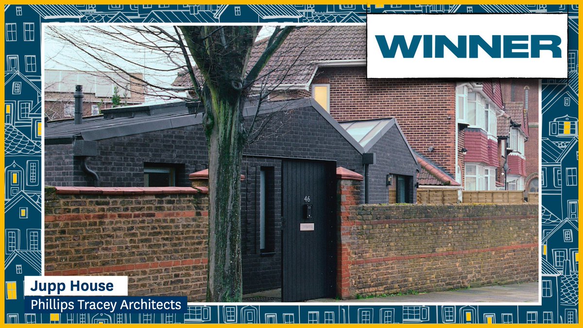 BritHomesAwards's tweet photo. Taking home the award in the #BHA21 House of the Year (up to 2,500 sq ft) category is… @PTArchitects for Jupp House, congratulations! https://t.co/mOArdxYMQE