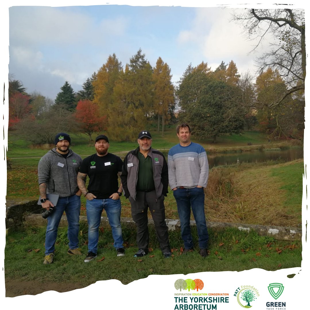 GreenTaskForce1's tweet photo. The team had a great time attending a Biosecurity course at Castle Howard this week. 
The @YorksArboretum is a beautiful setting, thank you for having us. 

#greentaskforce #pattfoundation #treeplanting #vetssupportingvets  #nature #biosecurity #yorkshire https://t.co/x4aaXlBM57