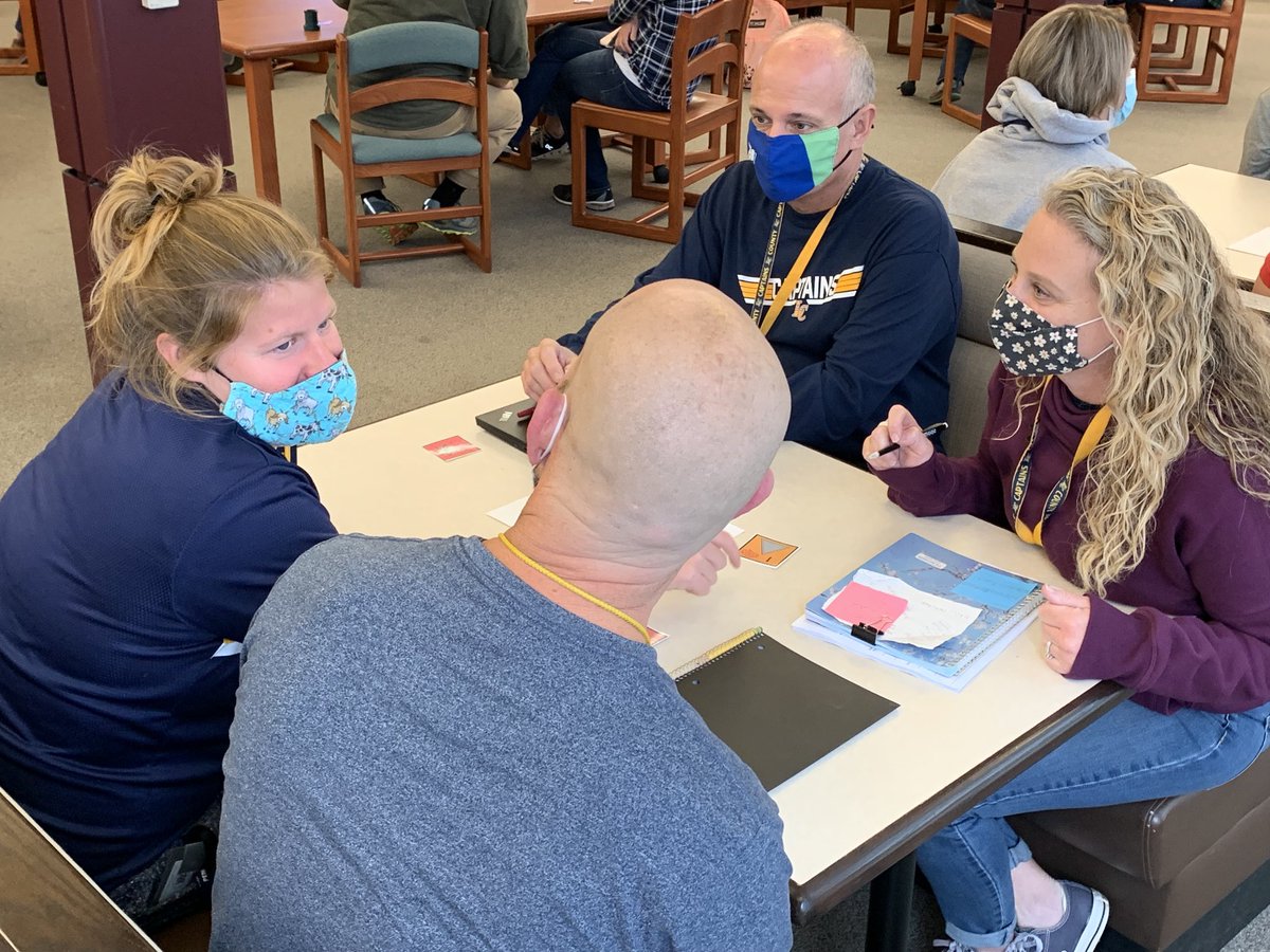 LCHS1954's tweet photo. Faculty engaged in dialogue about restorative practices to support our efforts to continually strengthen relationships and build healthy classroom and school communities. #CaringStaff #ItTakesAVillage @LCPSOfficial https://t.co/A08q3C0vKQ