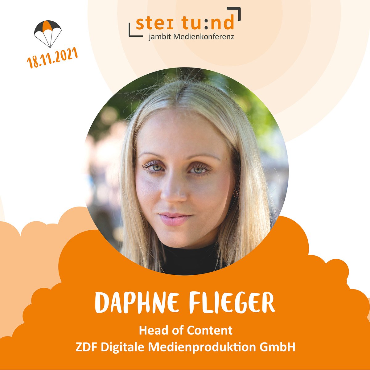 jambit's tweet image. Jetzt zur #steitundKonferenz anmelden und @daphtastic von ZDF Digital Medienproduktion GmbH als Speakerin auf der [stei tu:nd] Medienkonferenz im Themenfeld Strategy &amp;amp; Change erleben: jamb.it/stei-tund