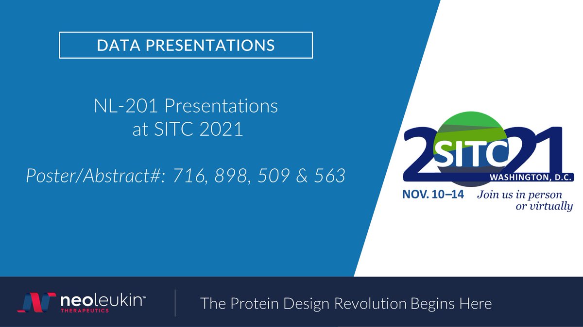 Preclinical data on Neoleukin's #denovoprotein NL-201 at #sitc2021. Visit the SITC website or read more here:investor.neoleukin.com/news-releases/…