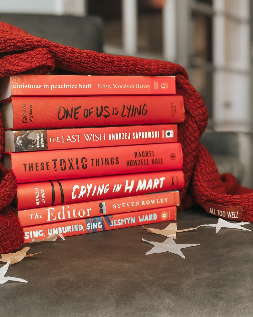 BookSparks's tweet photo. Loving books was RED! 🧣❤️ We’re burning red for these book recommendations, spy any you’ve already “red” or any that are on your TBR? #WellRed Show us your @taylorswift red book stacks! Tag @BookSparks and use #RedStackTaylorsVersion ⠀⠀⠀ https://t.co/08Z7DE3HU4