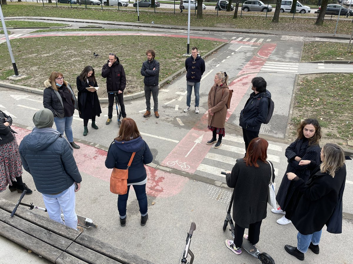 Qendra_M's tweet photo. Great partners meeting in #Zagreb and #Ljubljana this week, touring best practice examples in play and mobility ed in schoolyards. Part of @europe_creative project. We start hosting in #Tirana in early ‘22. #EYC2022 @Urban95cm @EUinAlbania https://t.co/HODZyDveyp