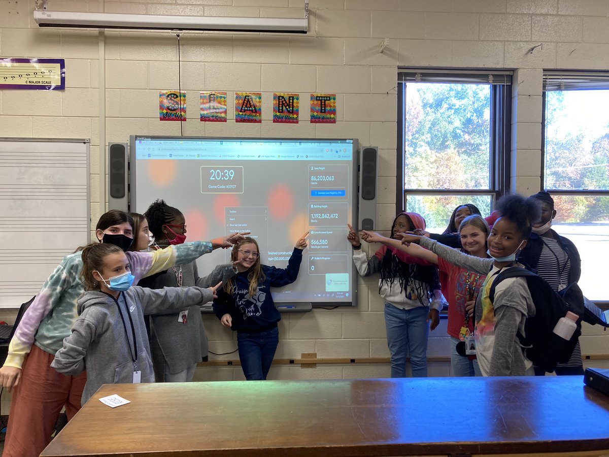 CRISChorus's tweet photo. Over 1 billion bricks built today in @gimkit! 😱 They were incredibly proud of their learning. We just had to take a picture! #ChoirIn5 https://t.co/KA5UhrQC6U