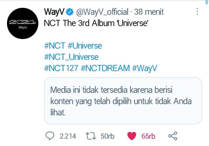 bubuzen1795's tweet photo. Yg lain pada bener, knp WayV ku Kya gni?? #NowWeAreBreakingUp #NCT #UNIVERSE #NCT_Universe #NCT127 #NCTDREAM #WayV https://t.co/U16dEE7rGj