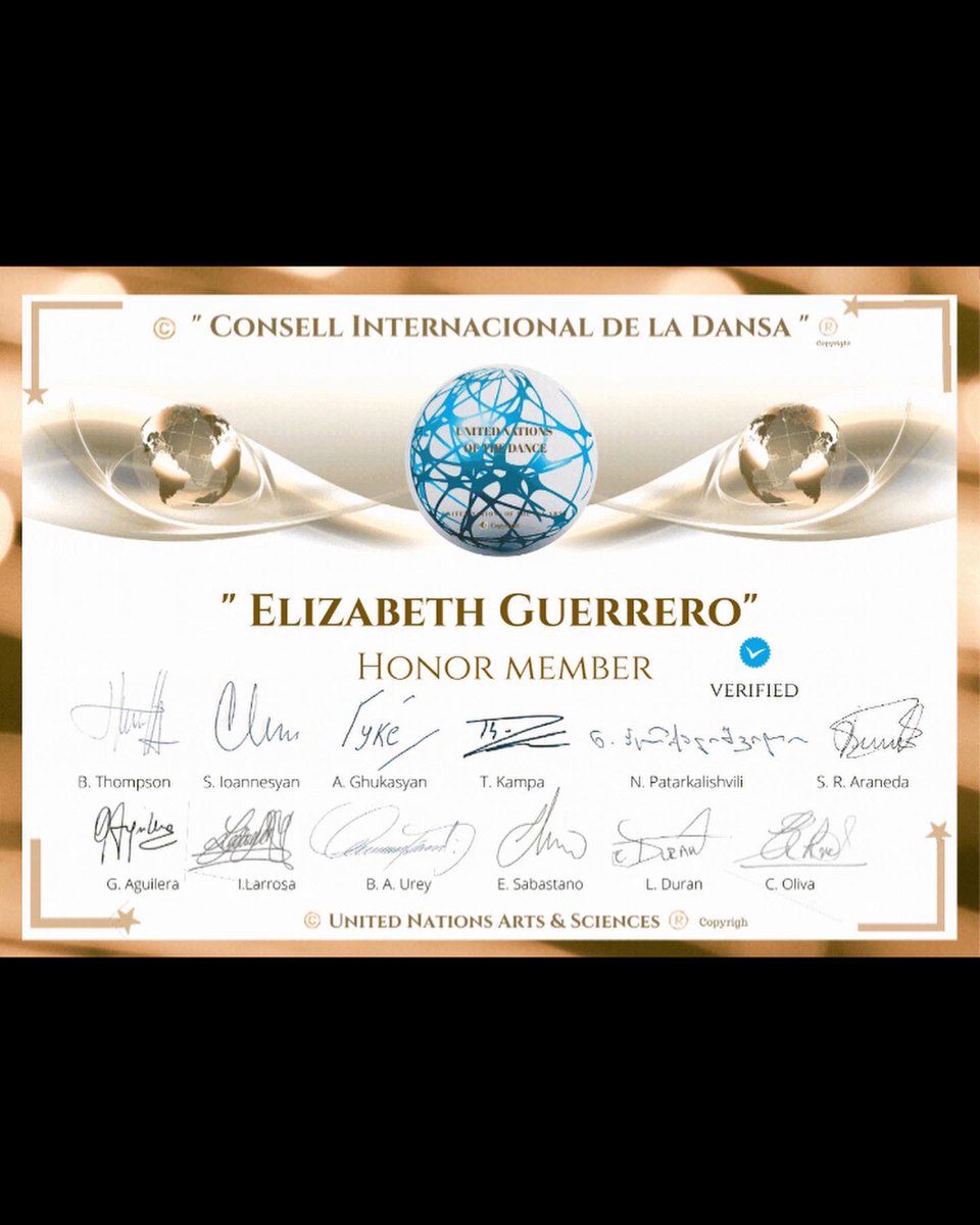 Eliballguerrero's tweet photo. Compartiendo y agradeciendo este hermoso reconocimiento de UNOTA como miembro de honor del Consell Internacional de la Dansa CIDD I wanted to share and deeply thank UNOTA for this recognition as an honorary member of @ConsellInternacionaldelaDansa (CIDD) https://t.co/yC3DOLxyQ9