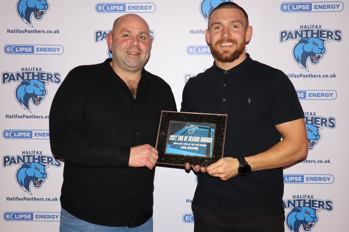 HalifaxPanthers's tweet photo. STAR MAN AWARDS | The next award was Breakout Star. This was given to the player who came in this season and shone above all expectations 

The Breakout Star Award went to Zack McComb

#StarManAwards #BreakoutStar #HalifaxPanthers https://t.co/DYCxRyY4K0
