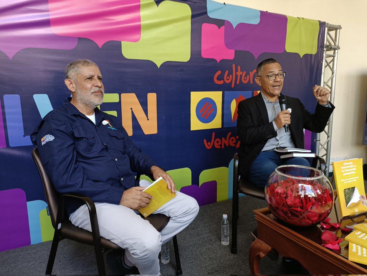 oncti_ve's tweet photo. ¡Sigue la Ciencia en la @filven2021!

Hoy con el bautizo del libro: «Ciencia, innovación y la Venezuela productiva» del @Mincyt_VE .

Hacia una economía propia que respete la vida. https://t.co/QGzoSUXpf0