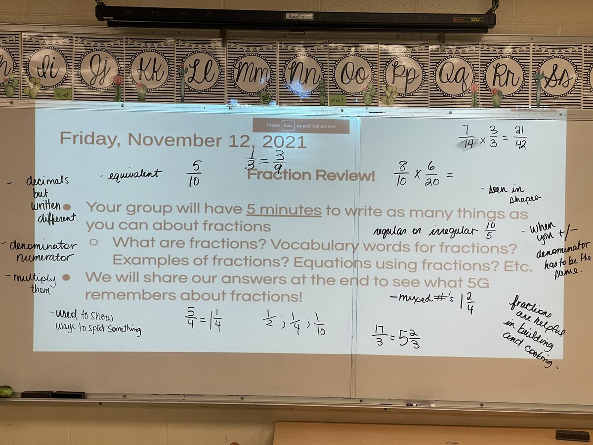 MsSFlak's tweet photo. What do you know about fractions?! 5G coming in ready with all this background knowledge!! @JuliaHerman117 https://t.co/MVTGiaTYp1