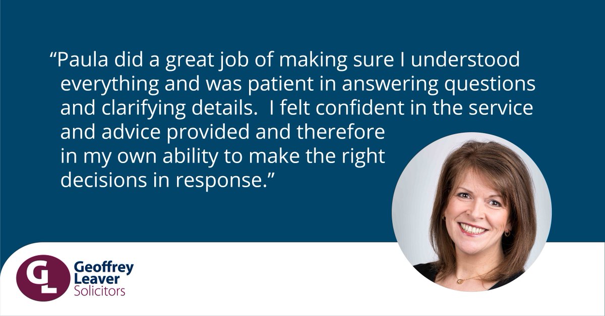Another great testimonial about the service received from our Employment Solicitor, Paula Stuart. If you have been offered a #SettlementAgreement then call our team today to learn how we can help you. >bit.ly/3id5GU8
#LegalAdvice #EmploymentLawyers