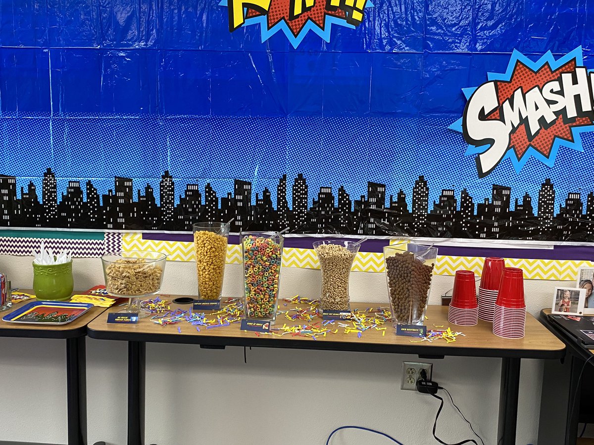 VaughnElemFISD's tweet photo. Superhero’s in training today!! Our wonderful coaches @laurentmonk @mrs_plyler @MrMcDaniel13 have created a wonderful day of personalized learning for teachers!! https://t.co/XLqMqwZ0eC