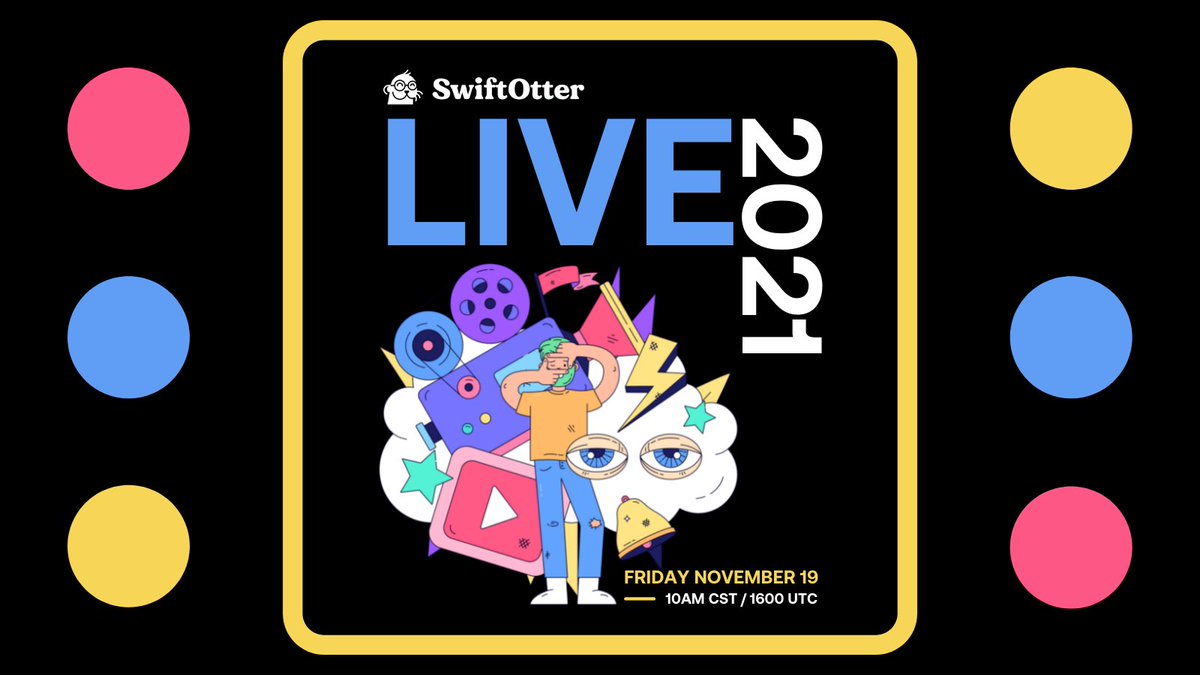 swiftotter_joe's tweet photo. 🙌 BIG news. We're working on some super cool stuff and we decided we can't wait to tell you all!

👉 Join us next Friday, November 19th for 1 hour of exciting news, a fun giveaway &amp; a preview of the '22 Certification Challenge.

Set a reminder HERE: https://t.co/MjDYbWjXHB https://t.co/V4v62ggfCr