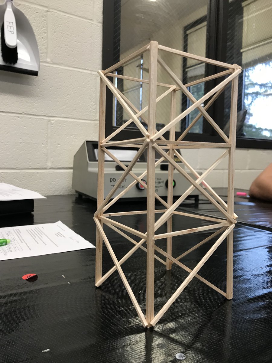 Let's talk about structures! The U of A #CVEG classes introduce a fun  project of creating towers out of balsa wood and seeing how much it can  carry. There are also cool, image size:900x1200