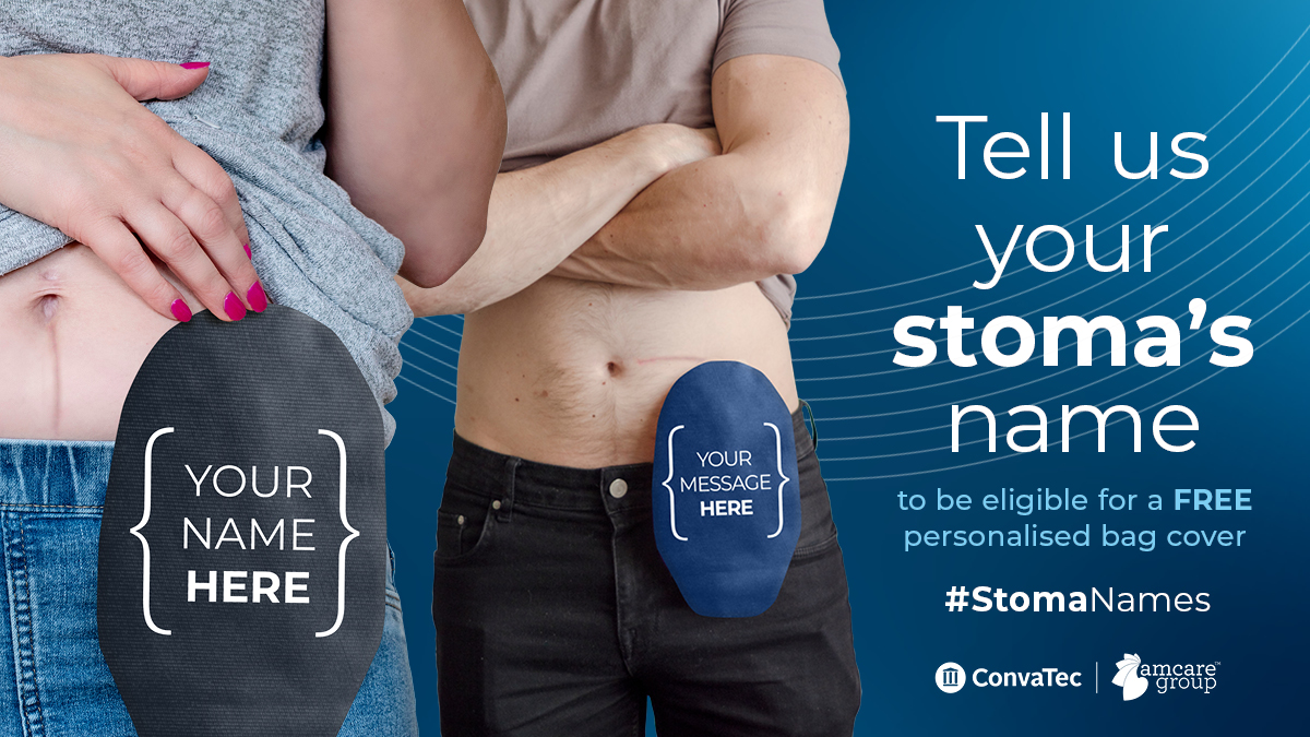 ConvatecStomaUK's tweet photo. Would you like to receive a free #StomaBag cover? Tell us what you call yours (keep it clean!) here: https://t.co/8wQHweZrUD and, if you’re one of the first 500 people to reply, we’ll send you a personalised #StomaBag cover from @StomaStyle!
#StomaNames #StomaAware https://t.co/W9okC2hHPz