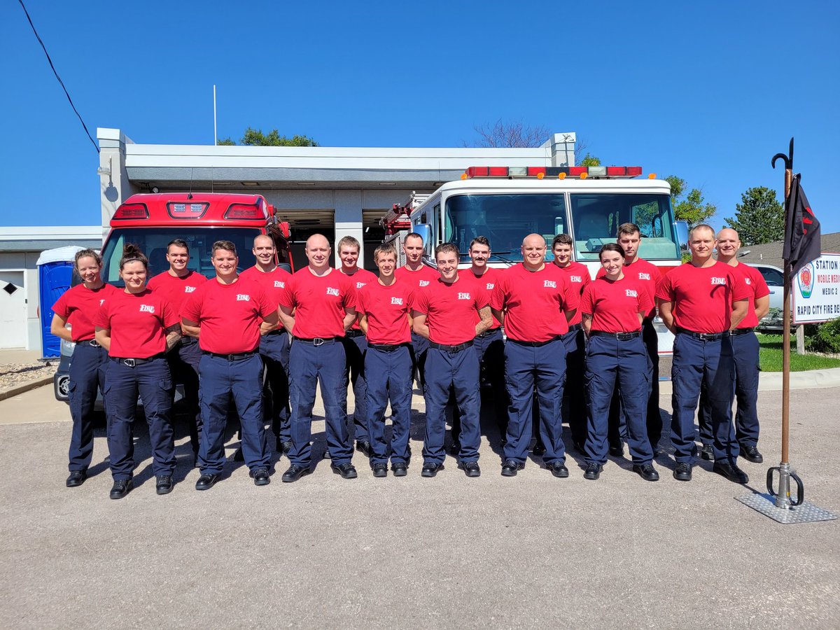RapidCityFire's tweet photo. The newest RCFD recruits will take part in a graduation run on November 19th starting at 9 a.m., the run will begin at Fire Station 1 on Main Street and will go to 7th Street to St. Joe, back to Station 1. The public is encouraged to attend and cheer on our newest members. https://t.co/DmtZHsBeUF